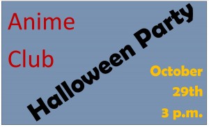 anime club halloween party for TV