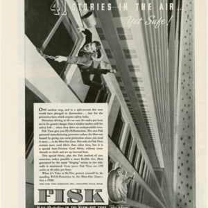 Fisk Tire Company Print Ad - 41 Stories in the Air