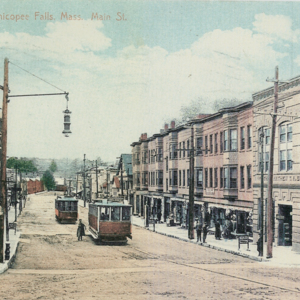 Post Card of Main Street, Chicopee Falls