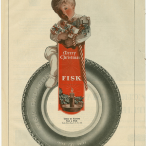 Fisk Tire Company Print Ad - Merry Christmas, Fisk