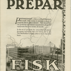Fisk Tire Company Print Ad - Preparedness