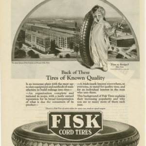 Fisk Tire Company Print Ad - Tires of Known Quality