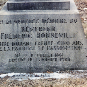 Calvary Cemetary Grave Marker - Reverend Frederic Bonneville 1861-1928