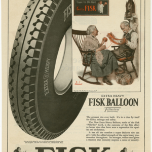Fisk Tire Company Print Ad - The Greatest Tire Ever Built