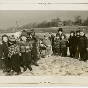 Patrick E. Bowe Nursery School - Students from 1935 - 1938 - Children at play in the snow