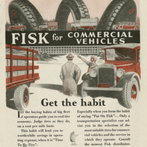 Fisk Tire Company Print Ad - Fisk for Commercial Vehicles