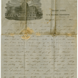Letter to James Taylor from A.B. Coleman