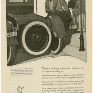 Fisk Tire Company Print Ad - Tires of Long Endurance