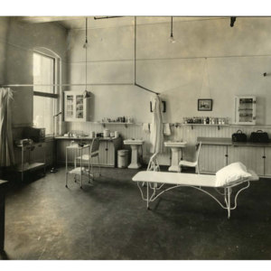 Private emergency hospital at the Chicopee Falls plant