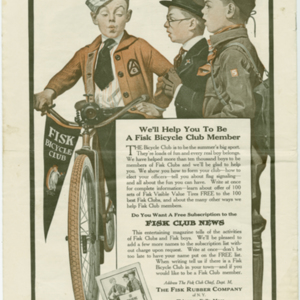 Fisk Tire Company Print Ad - Fisk Bicycle Club Member