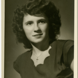 Chicopee High School Class of 1949 - Senior Portrait of Jeanne Landry