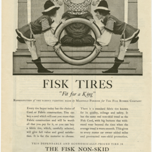 Fisk Tire Company Print Ad - Fit For a King