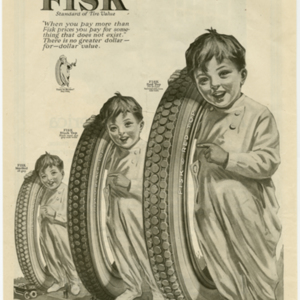 Fisk Tire Company Print Ad - Standard of Tire Value
