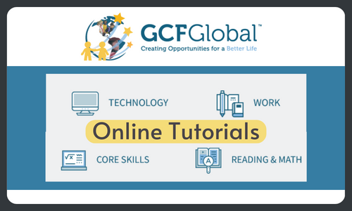 gcf global online tutorials for technology, work, core skills, reading & math
