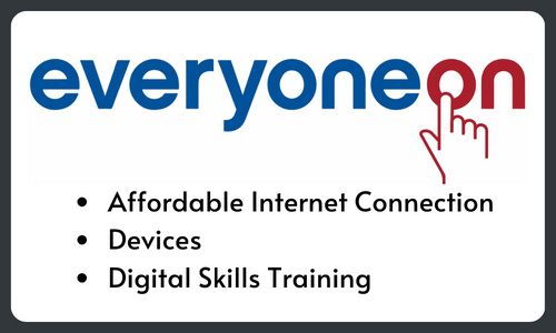 everyoneon affordable internet connection, devices, digital skills training