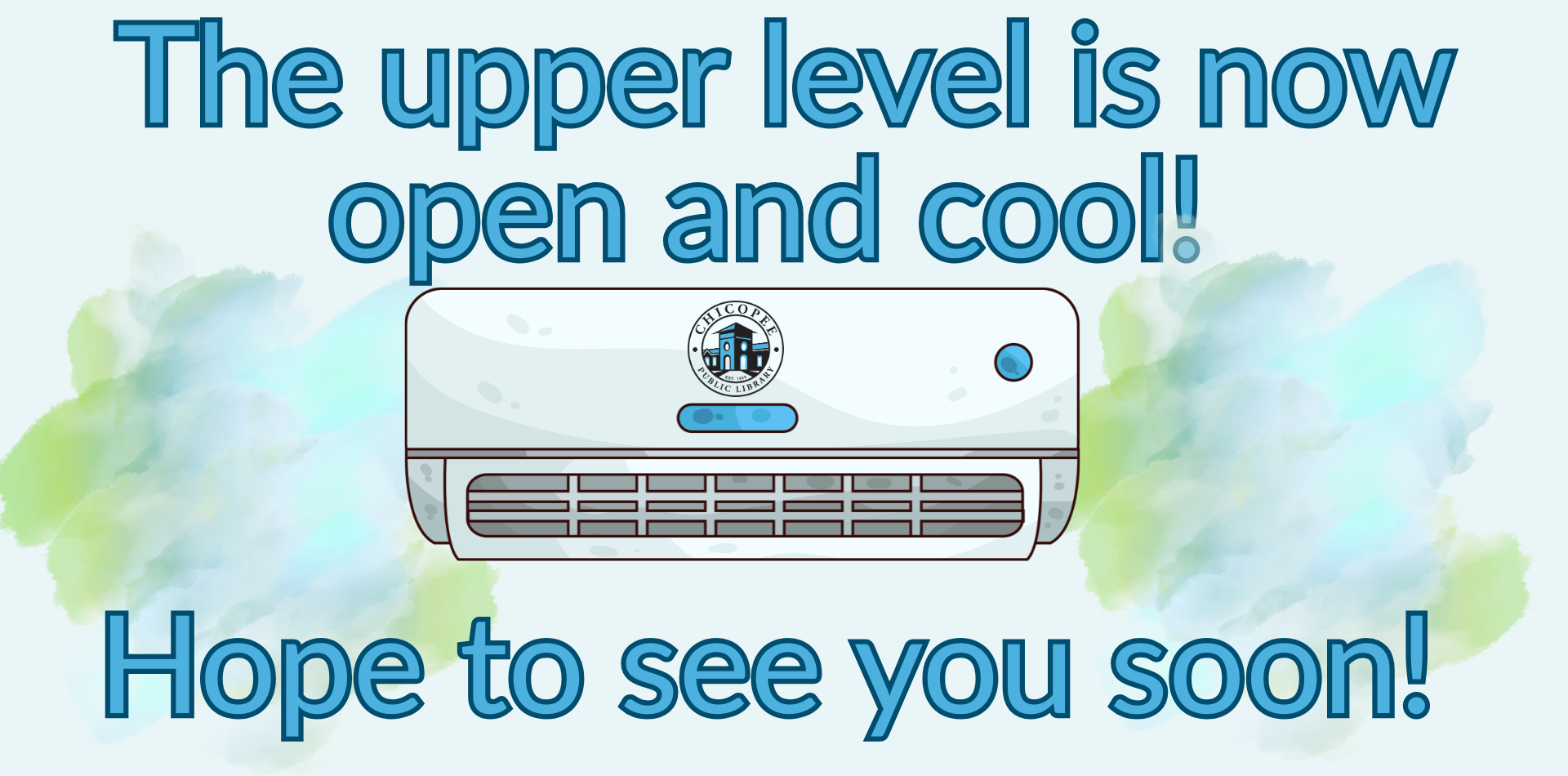 The upper level is now open and cool! hope to see you soon!